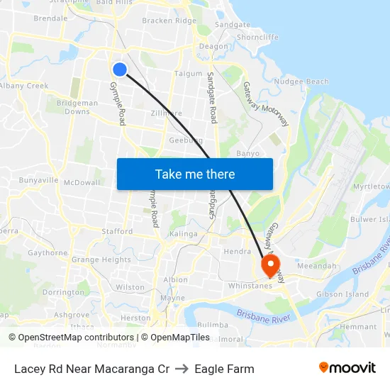 Lacey Rd Near Macaranga Cr to Eagle Farm map