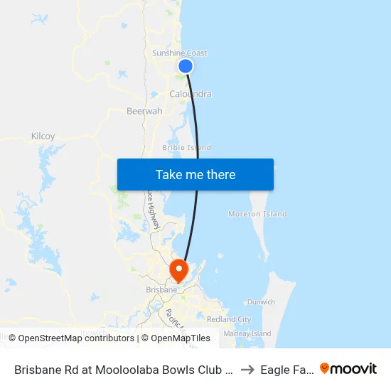 Brisbane Rd at Mooloolaba Bowls Club Closed to Eagle Farm map