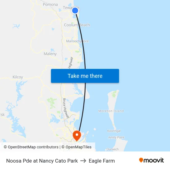 Noosa Pde at Nancy Cato Park to Eagle Farm map