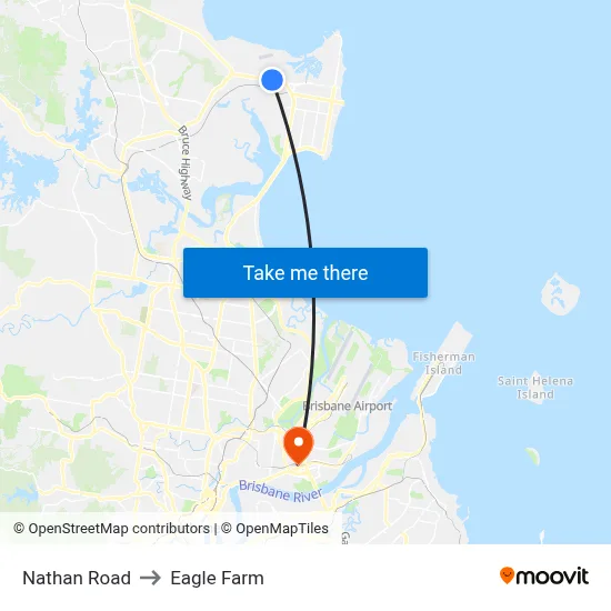 Nathan Road to Eagle Farm map
