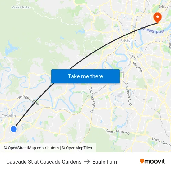 Cascade St at Cascade Gardens to Eagle Farm map