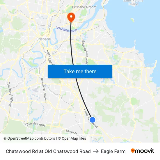 Chatswood Rd at Old Chatswood Road to Eagle Farm map