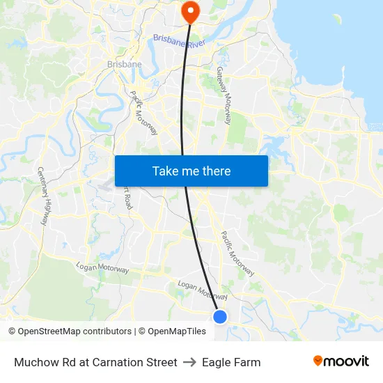 Muchow Rd at Carnation Street to Eagle Farm map