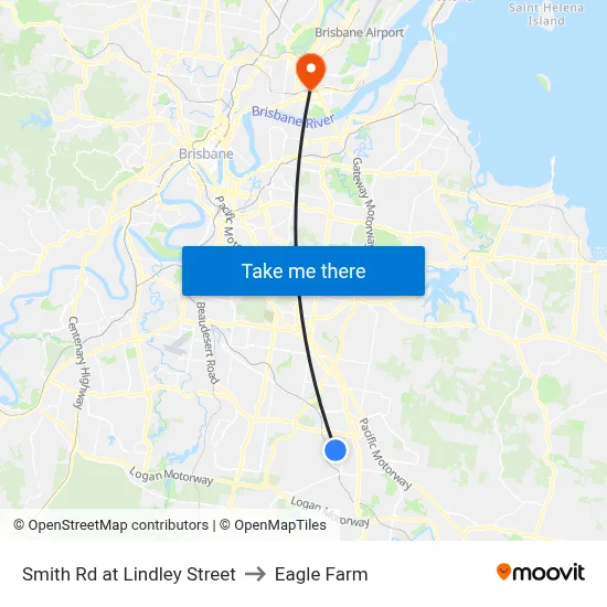 Smith Rd at Lindley Street to Eagle Farm map