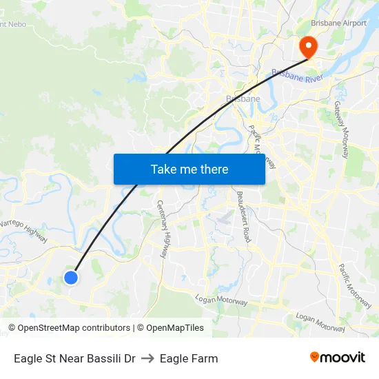 Eagle St Near Bassili Dr to Eagle Farm map