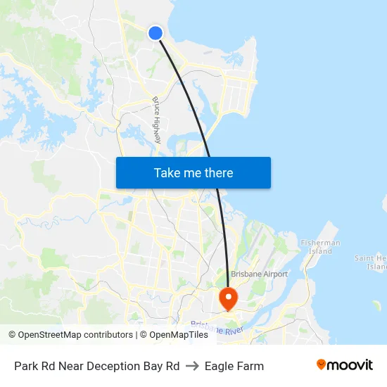 Park Rd Near Deception Bay Rd to Eagle Farm map