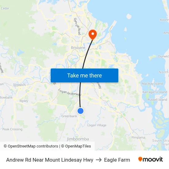 Andrew Rd Near Mount Lindesay Hwy to Eagle Farm map