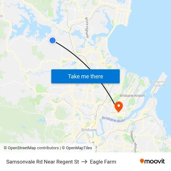 Samsonvale Rd Near Regent St to Eagle Farm map
