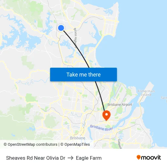 Sheaves Rd Near Olivia Dr to Eagle Farm map