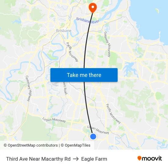 Third Ave Near Macarthy Rd to Eagle Farm map