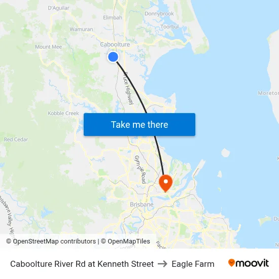 Caboolture River Rd at Kenneth Street to Eagle Farm map