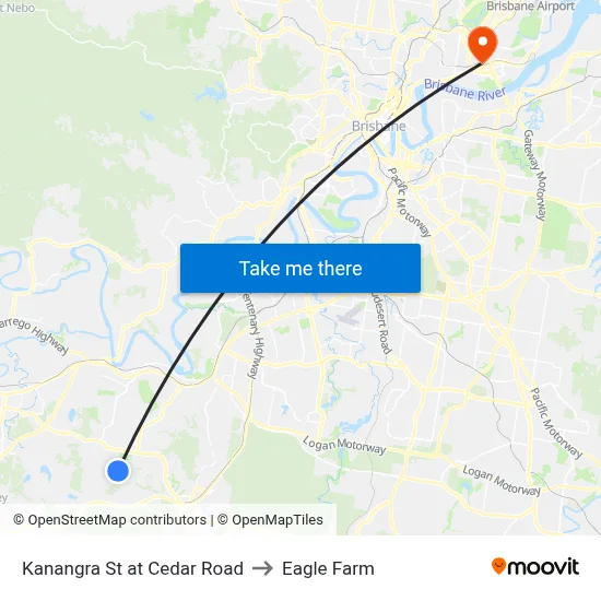 Kanangra St at Cedar Road to Eagle Farm map