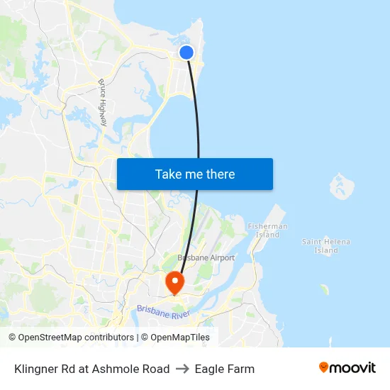 Klingner Rd at Ashmole Road to Eagle Farm map