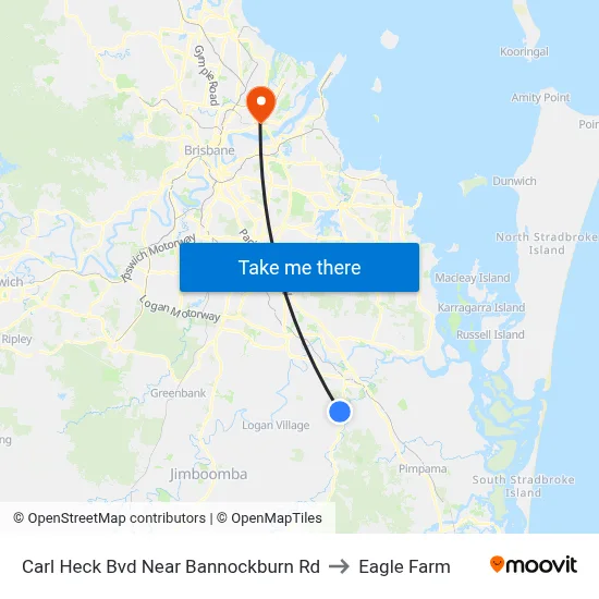 Carl Heck Bvd Near Bannockburn Rd to Eagle Farm map