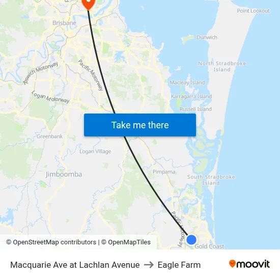 Macquarie Ave at Lachlan Avenue to Eagle Farm map