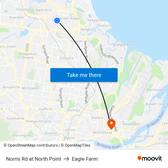 Norris Rd at North Point to Eagle Farm map
