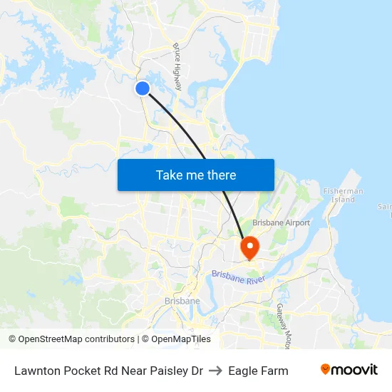 Lawnton Pocket Rd Near Paisley Dr to Eagle Farm map