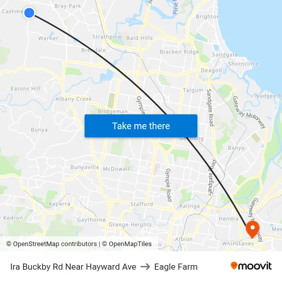 Ira Buckby Rd Near Hayward Ave to Eagle Farm map