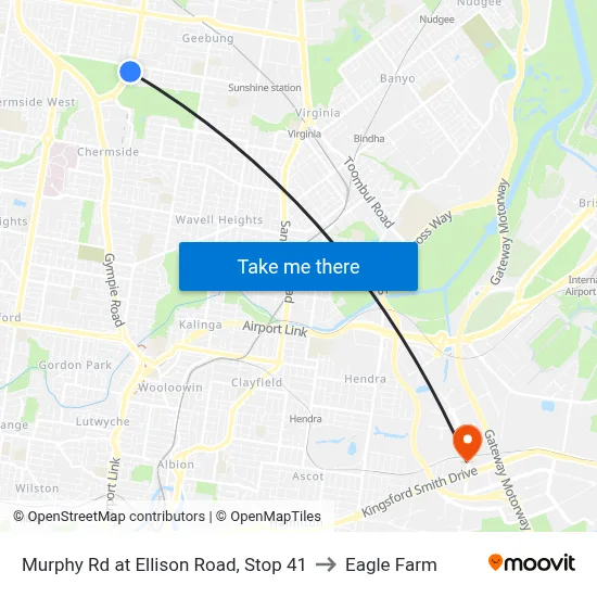Murphy Rd at Ellison Road, Stop 41 to Eagle Farm map