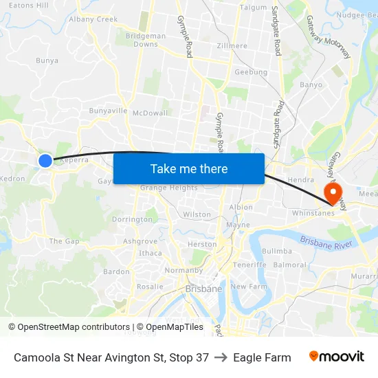 Camoola St Near Avington St, Stop 37 to Eagle Farm map
