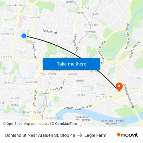 Bohland St Near Araluen St, Stop 48 to Eagle Farm map