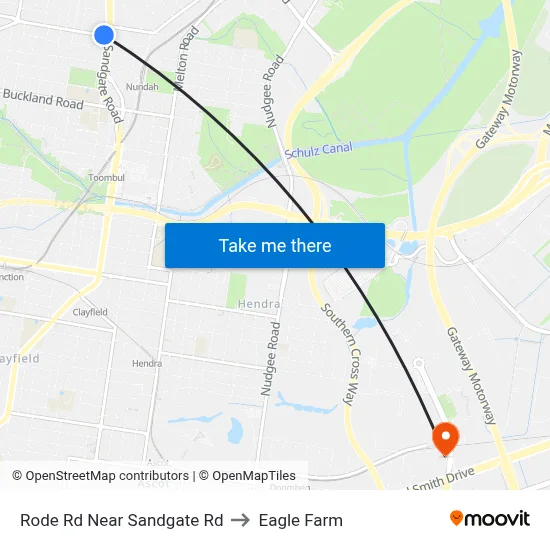 Rode Rd Near Sandgate Rd to Eagle Farm map