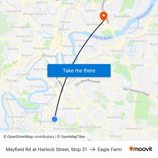 Mayfield Rd at Harlock Street, Stop 31 to Eagle Farm map