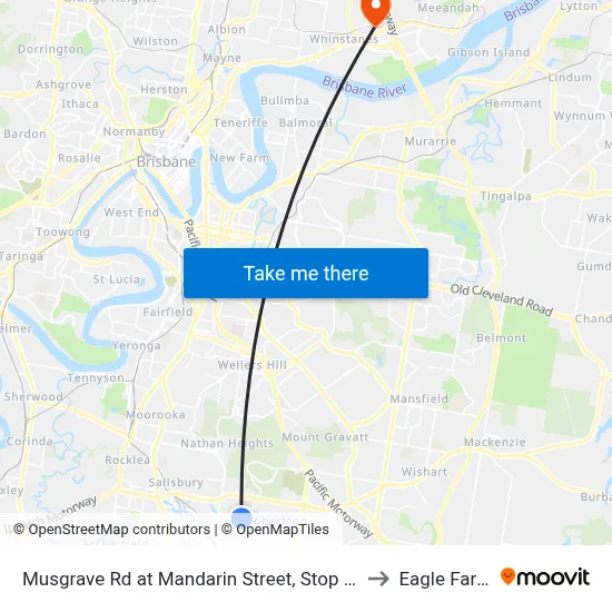 Musgrave Rd at Mandarin Street, Stop 54 to Eagle Farm map