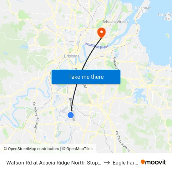 Watson Rd at Acacia Ridge North, Stop 59 to Eagle Farm map