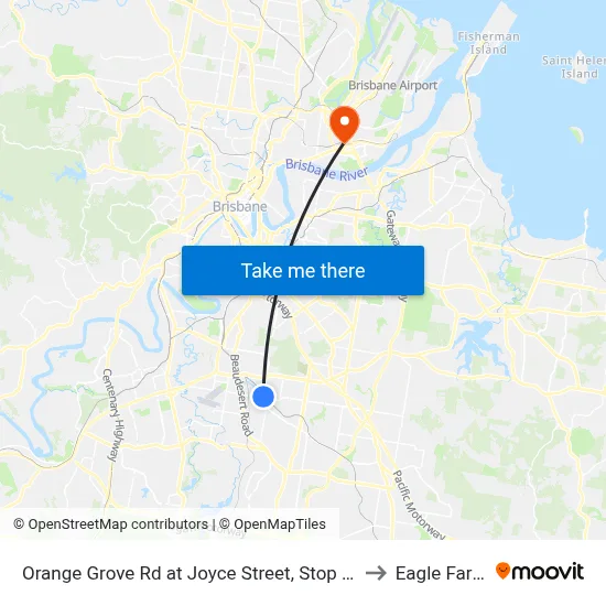 Orange Grove Rd at Joyce Street, Stop 57 to Eagle Farm map