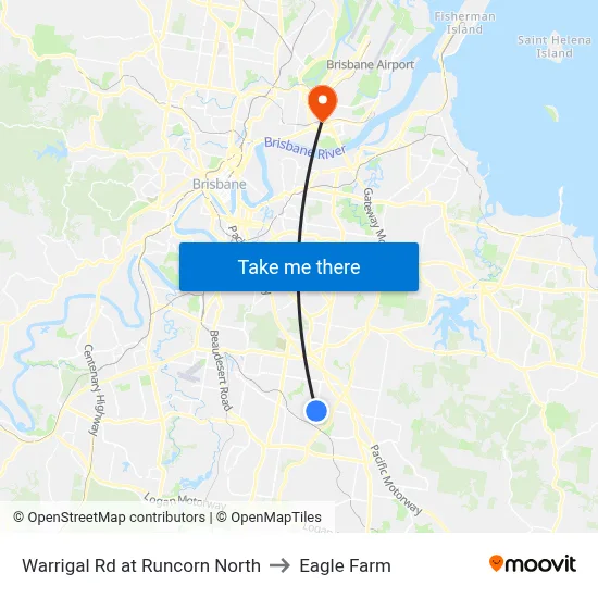 Warrigal Rd at Runcorn North to Eagle Farm map