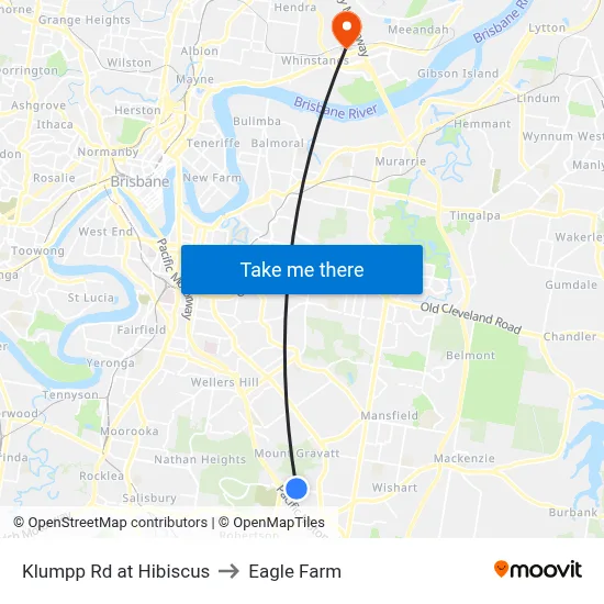Klumpp Rd at Hibiscus to Eagle Farm map
