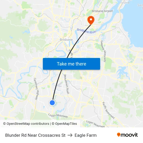 Blunder Rd Near Crossacres St to Eagle Farm map