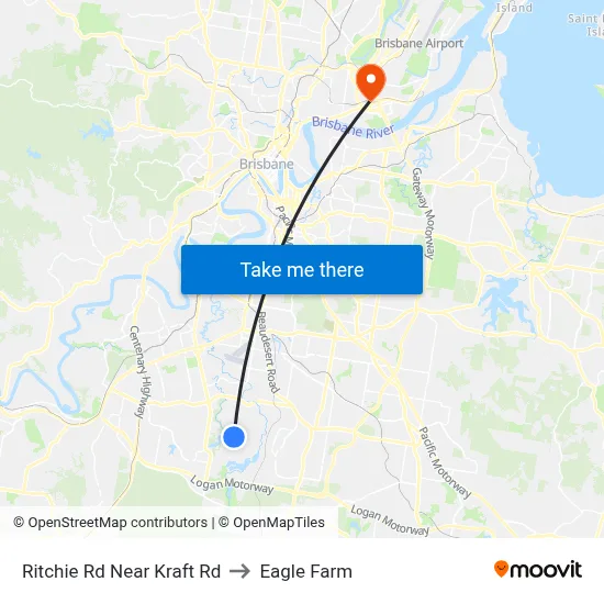 Ritchie Rd Near Kraft Rd to Eagle Farm map