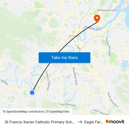 St Francis Xavier Catholic Primary School to Eagle Farm map