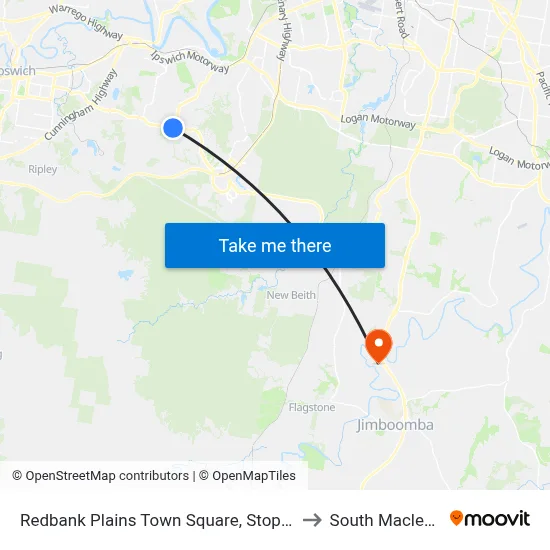 Redbank Plains Town Square, Stop C to South Maclean map