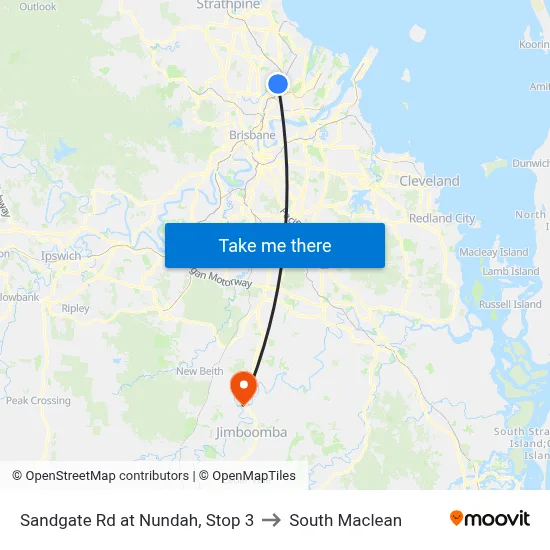 Sandgate Rd at Nundah, Stop 3 to South Maclean map