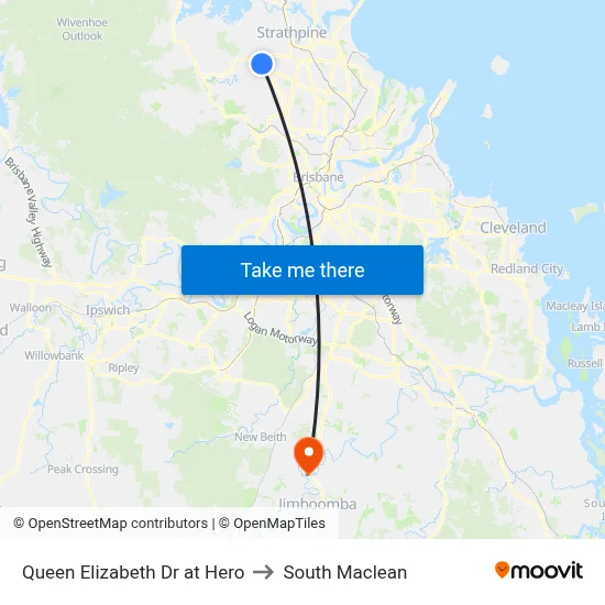 Queen Elizabeth Dr at Hero to South Maclean map