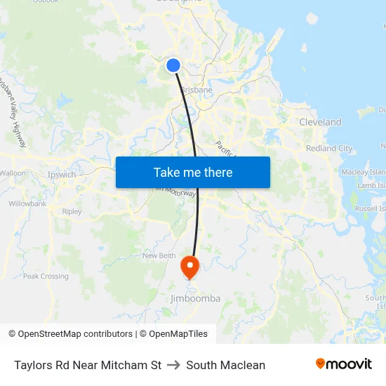 Taylors Rd Near Mitcham St to South Maclean map