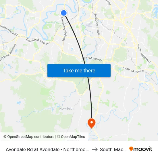 Avondale Rd at Avondale - Northbrook, Stop 60 to South Maclean map