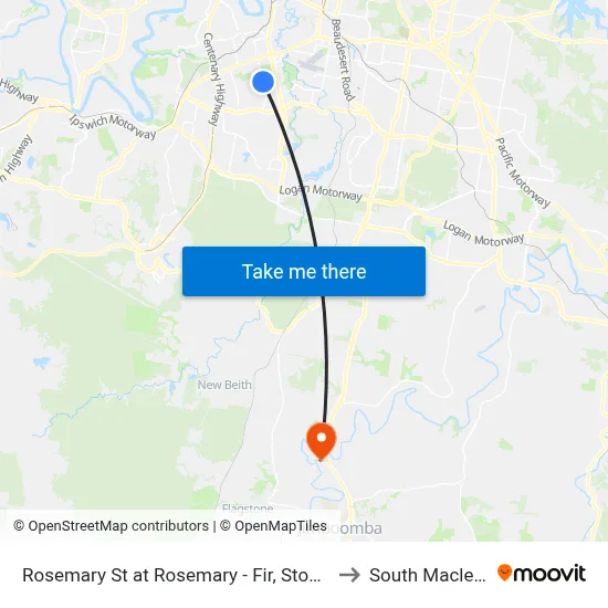 Rosemary St at Rosemary - Fir, Stop 73 to South Maclean map