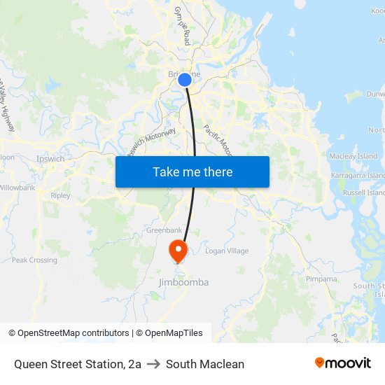 Queen Street Station, 2a to South Maclean map