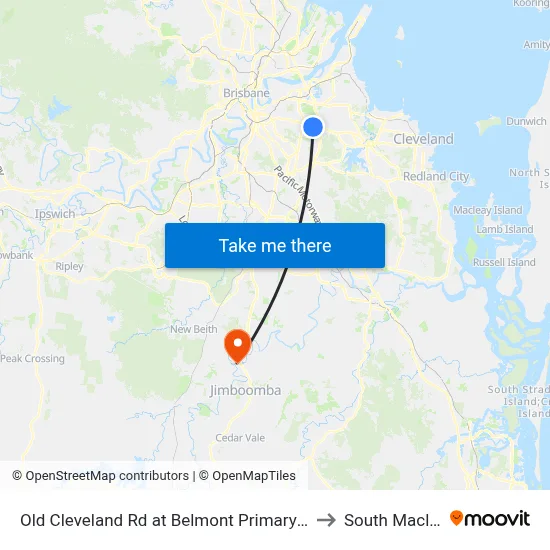 Old Cleveland Rd at Belmont Primary School to South Maclean map