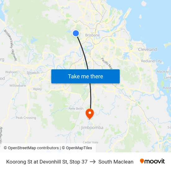 Koorong St at Devonhill St, Stop 37 to South Maclean map