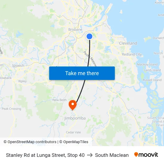 Stanley Rd at Lunga Street, Stop 40 to South Maclean map