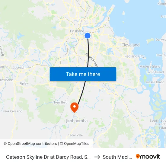 Oateson Skyline Dr at Darcy Road, Stop 40 to South Maclean map