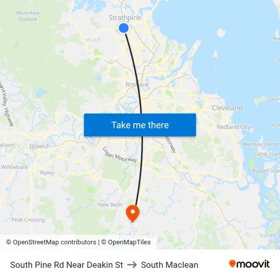 South Pine Rd Near Deakin St to South Maclean map
