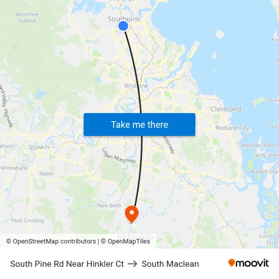 South Pine Rd Near Hinkler Ct to South Maclean map