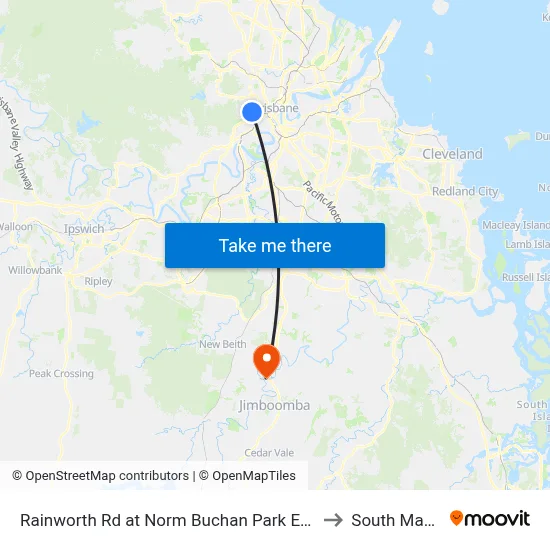 Rainworth Rd at Norm Buchan Park East, Stop 12 to South Maclean map