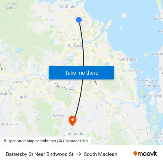 Battersby St Near Birdwood St to South Maclean map